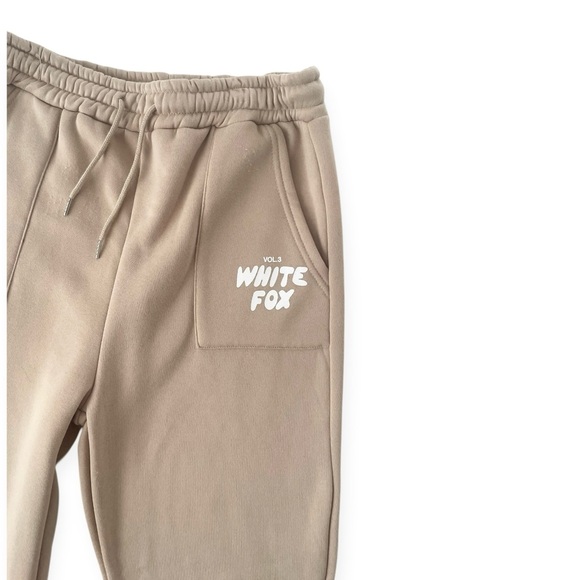White Fox Vol. 13 Moon Offstage Jogger Sweatpants Womens Medium Tan Beige active - Picture 2 of 5